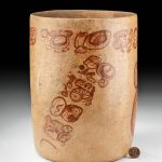 Important Maya Pottery Cylinder Vessel - Kerr Database