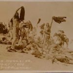 Extremely Rare Photo Postcard Custer Massacre by Williams