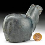 Inca Stone Llama Canopa w/ Cinnabar, ex Sotheby