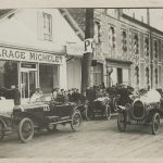 Antique Real Photo Car Garage Michelet, RARE