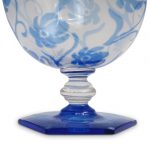 Rare Frederick Carder Steuben Blue Intarsia Vase