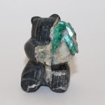 Carved Sculpture Colombian Emerald Matrix - Bear