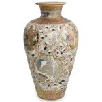 Large Satsuma Porcelain Floor Vases