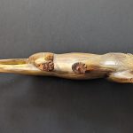 Vintage Rare Bone Carved Lion