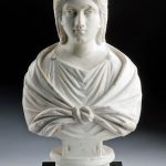 Important Roman Antonine Marble Bust of a Woman