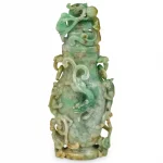 Chinese Carved Jadeite Urn
