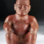 Colima Terracotta Cacique Elder Vessel, Ex-Hollywood