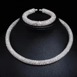 NECKLACE 18K choker /necklace with diamonds 45.00cts