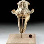 Rare Fossilized Hoplophoneus Saber Cat Skull