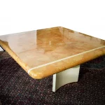 Vintage Karl Springer Large Scale Dining Table