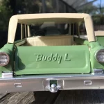 Buddy L Station Wagon With TeePee Camper Trailer