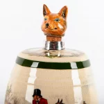 Rare Royal Doulton Liquor Barrel, Fox Hunting