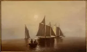 Francis Augustus Silva, Early Morning Sailing, O/C