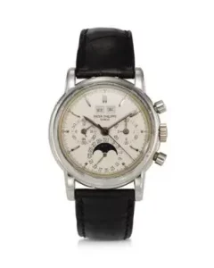 Patek Philippe, Ref. 3970ep, A Platinum Perpetual Calendar Chronograph Wristwatch With Moon Phases And Leap Year Indicator
