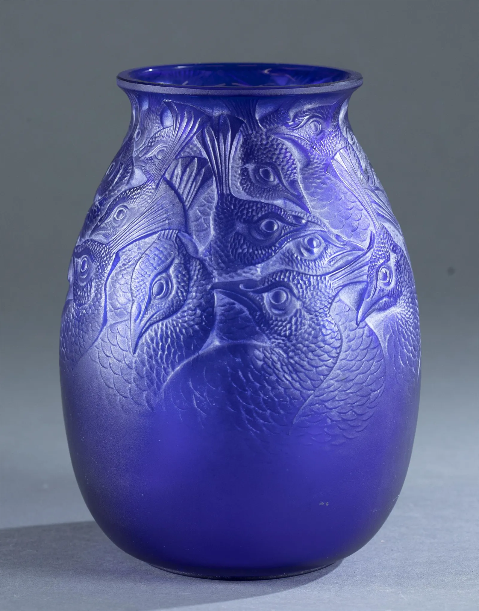 Rene Lalique, "Borromee" glass vase.