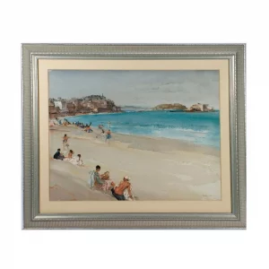 The Beach At St. Malo by William Russell Flint.