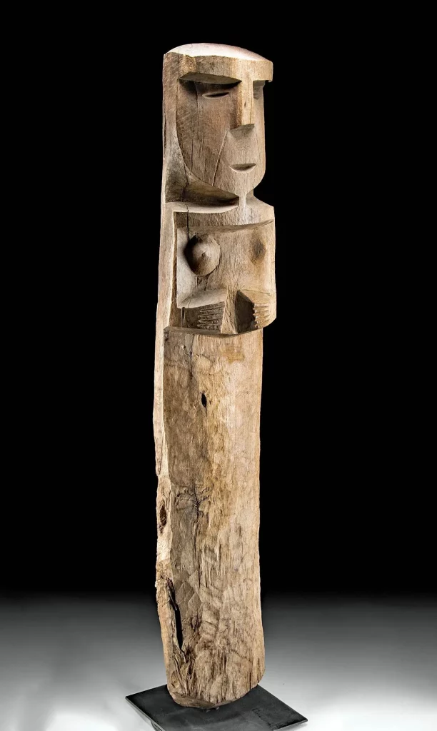 Huge Nazca Wood Female Fertility Votive, ex-Museum