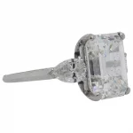 GIA 7.94ct Diamond and Platinum Engagement Ring
