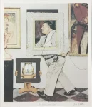 Norman Rockwell (After) and Jim Davis - Garfield Meets Rockwell (The Great Frame Up)