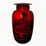 Royal Doulton Flambe Exhibition Vase, Low Tide