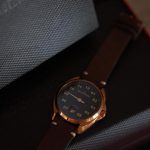 Meistersinger Metris Bronze Automatic Watch, 38mm, Leather