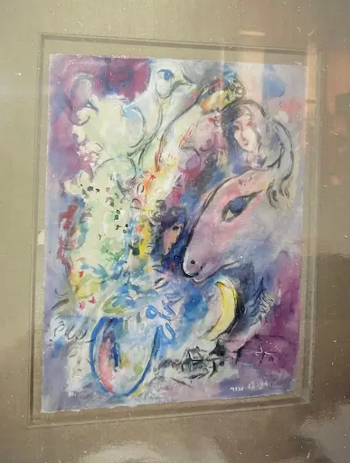 A painting, formerly attributed to Marc Chagall, owned by Stephanie Clegg. Image courtesy of Stephanie Clegg via The New York Times.