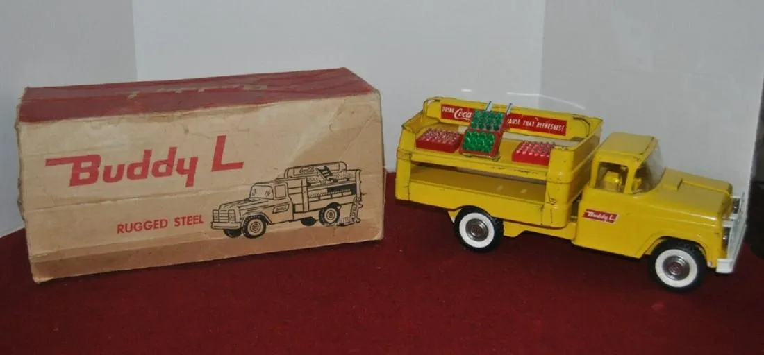 Buddy L Coca Cola Delivery Truck With Box 16 Inches 1960
