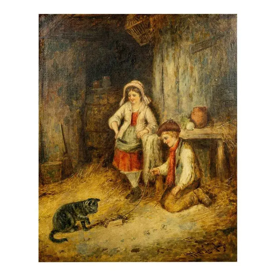 Mark William Langlois (British, 1848-1924) Oil Painting