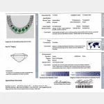 AGL Certified Colombian Emerald and Diamond Necklace