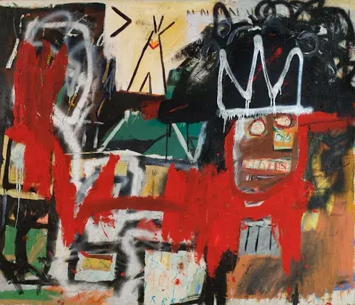 Jean-Michel Basquiat’s 1981 Untitled was the most expensive lot sold in the auction. Image courtesy of Poly Auction Hong Kong.