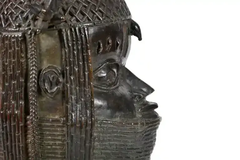 The University of Aberdeen has announced plans to return this Benin bronze sculpture of the Oba to Nigeria. Image from the University of Aberdeen.