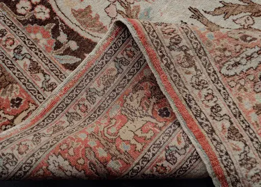 An early 20th-century Tabriz rug from the workshop of Haji Jalili. Image courtesy of Heirloom.