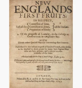 John Eliot, New Englands First Fruits