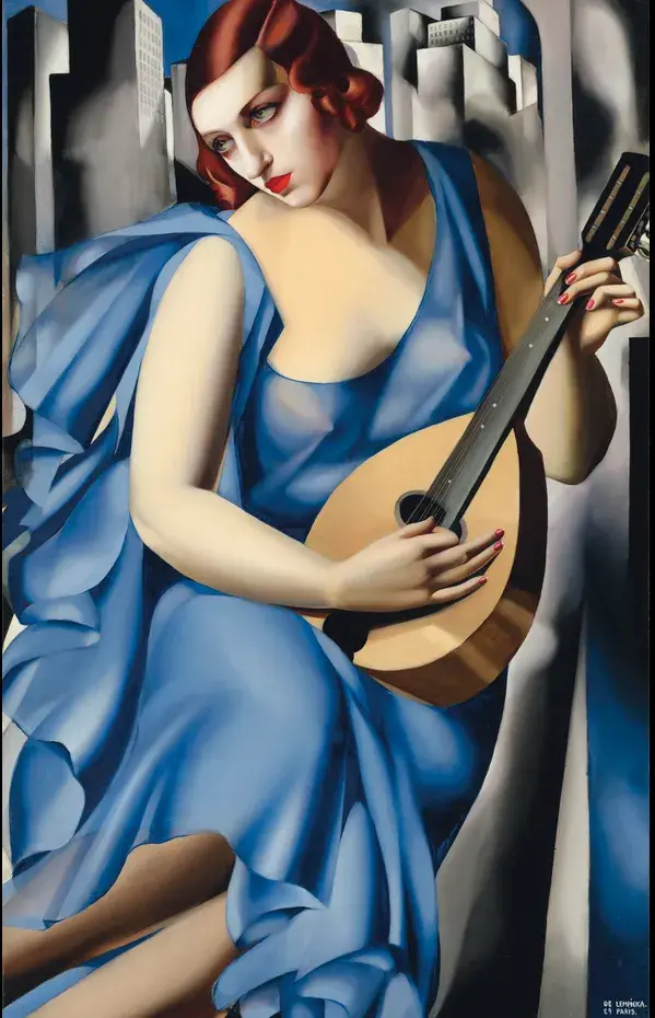 La Musicienne, 1929 by Tamara de Lempicka
Image source: Christie’s
