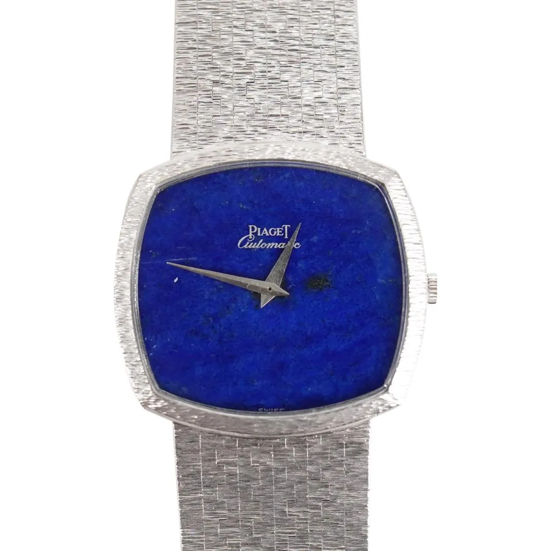 Vintage Piaget 18k Gold and Lapis Watch