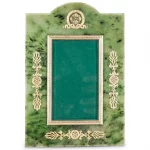 Faberge Style 14k Gold and Nephrite Frame