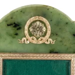 Faberge Style 14k Gold and Nephrite Frame