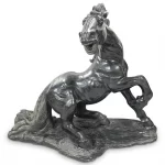 Emerald Chist Carved Horse Sculpture