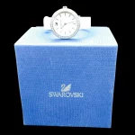 Swarovski Genuine Leather Watch, White