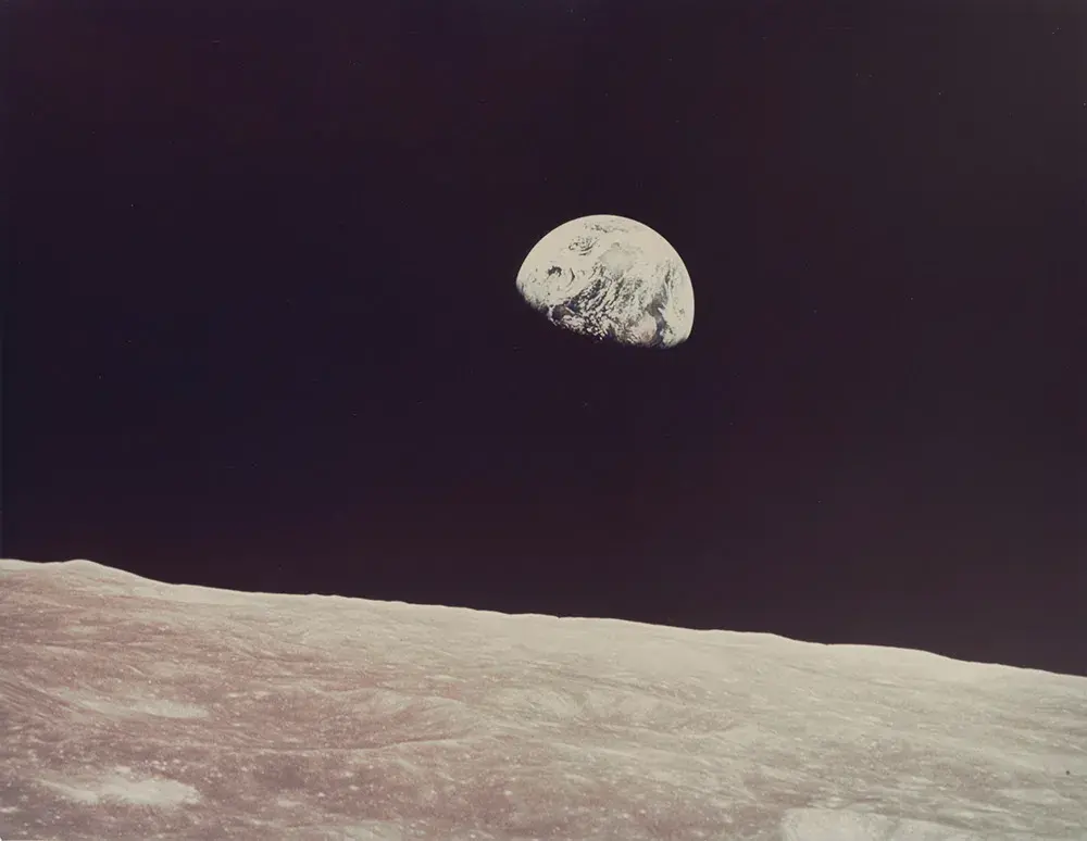 First Earthrise: the first color photograph of the first Earthrise
witnessed by humans (large format), William Anders [Apollo 8],
21-27 December 1968  $12,000-18,000
