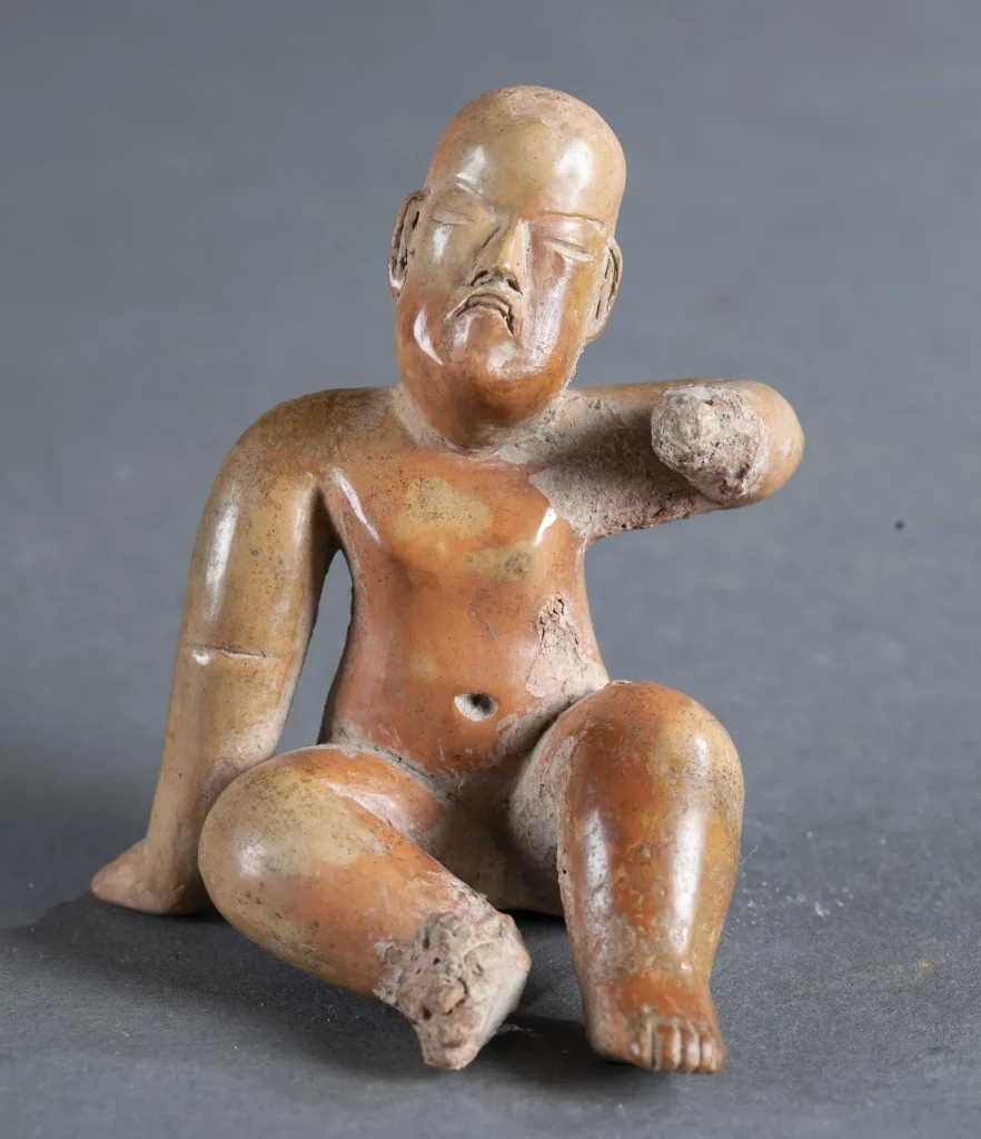 Las Bocas Olmec Seated Figure, Mexico, 900-600 BCE
