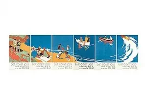 Tom Purvis (1888-1959)- East Coast Joys / Travel By L.N.E.R. Set Of 6 Posters. 1931.