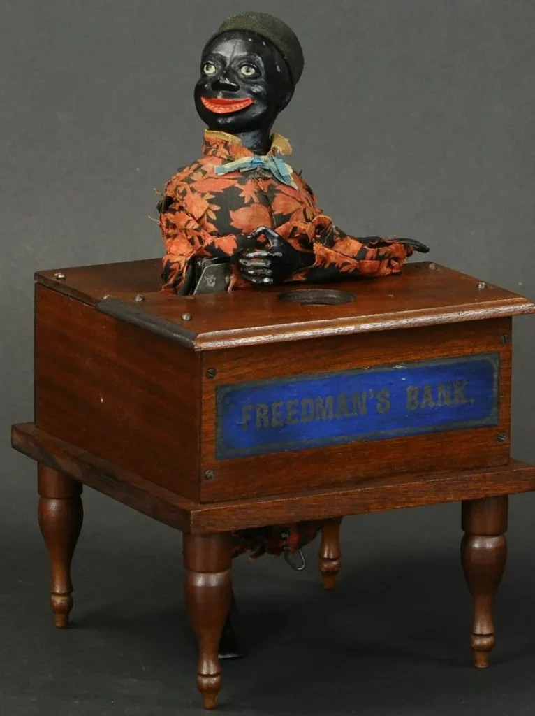 Original Freedman’s mechanical bank, made circa 1880 by Jerome B. Secor, Bridgeport, Connecticut. Discovered in a New Jersey attic two years ago and one of fewer than 10 known examples. Sold for $174,000 against an estimate of $60,000-$100,000