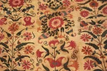 Antique Uzbek Silk Wool Suzani Textile Embroidery 7 ft 3 in x 5 ft 4 in (2.2 m x 1.62 m)
