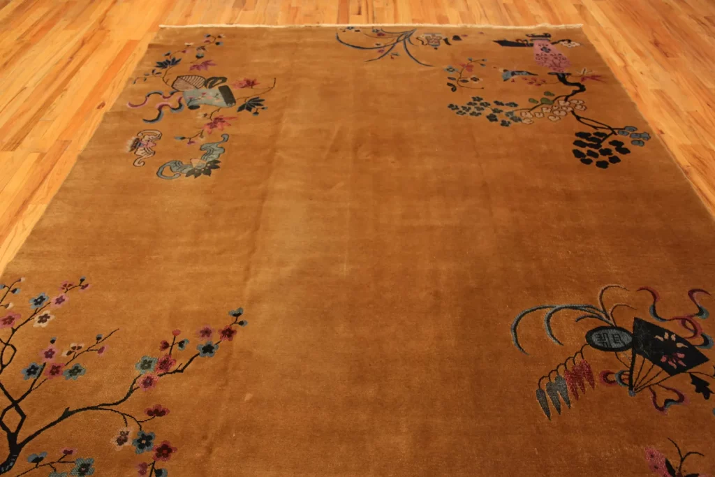 Antique Chinese Deco Rug 11 ft 3 in x 9ft (3.42m x 2.74m)