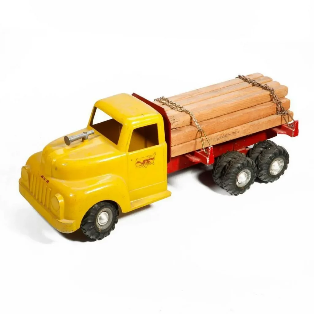 All American Toy Company Timber Toter Jr. Truck. Yellow