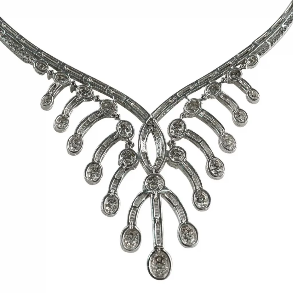 18k Gold and Diamond Evening Necklace