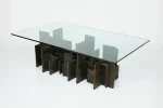 Paul Evans, Sculpted Bronze Dining Table 1970
