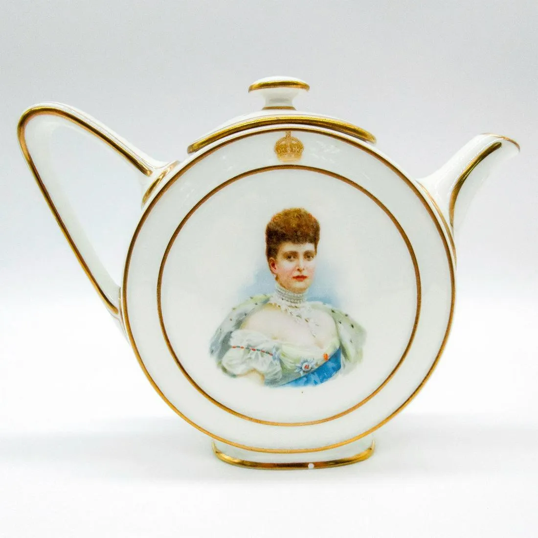 Royal Doulton King Edward VII Teapot with Lid, Unusual Shape