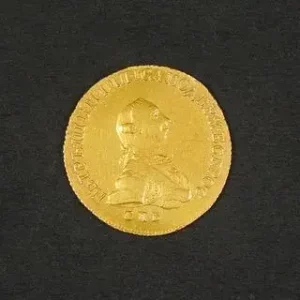 1762 Russia Peter III 5 Ruble Gold Coin